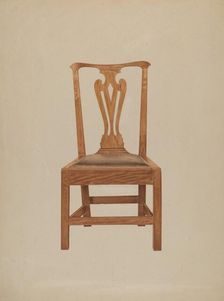 Chair, c. 1938. Creator: Michael Riccitelli