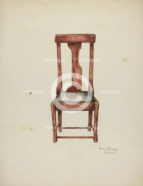 Chair, c. 1939. Creator: Grace Thomas.
