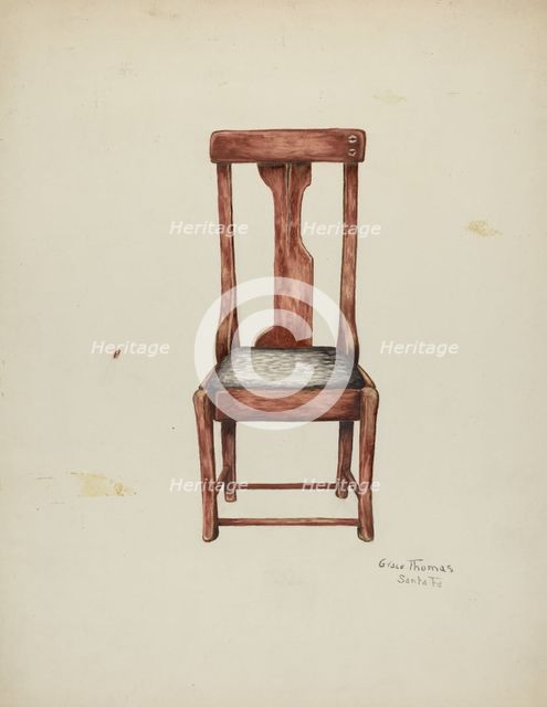 Chair, c. 1939. Creator: Grace Thomas.