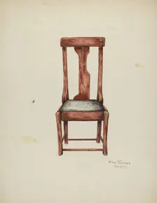 Chair, c. 1939. Creator: Grace Thomas