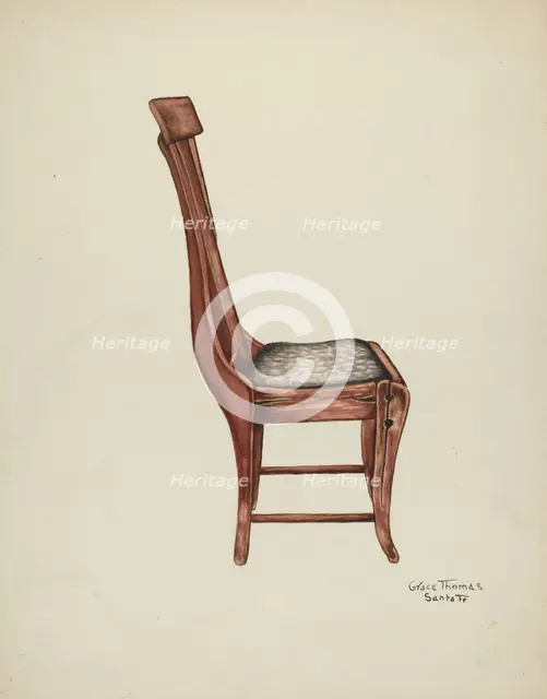 Chair, c. 1939. Creator: Grace Thomas.