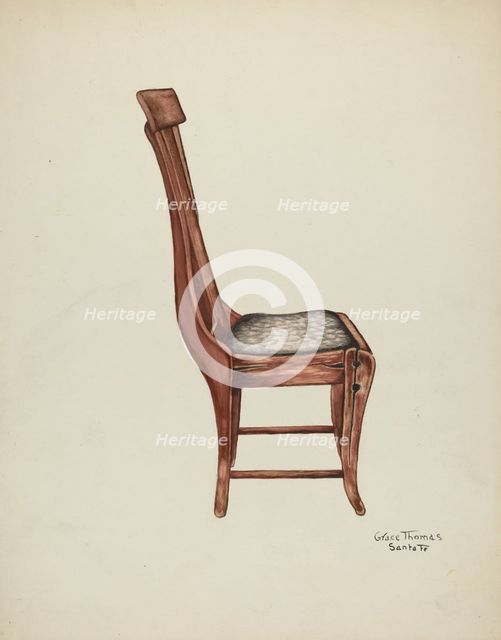 Chair, c. 1939. Creator: Grace Thomas.