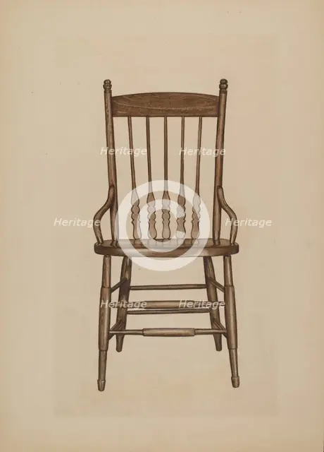 Chair, c. 1939. Creator: Lee Brown.