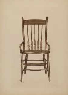 Chair, c. 1939. Creator: Lee Brown