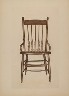 Chair, c. 1939. Creator: Lee Brown