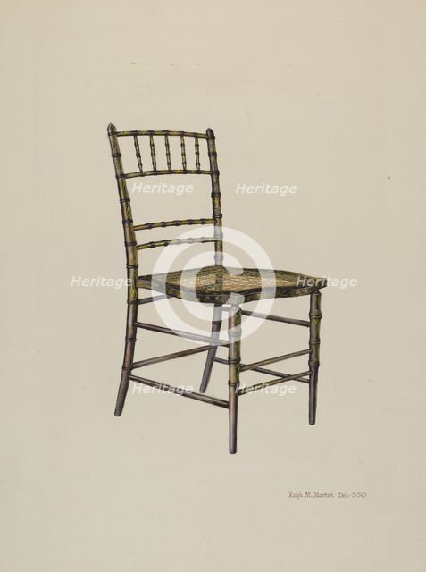 Chair, c. 1939. Creator: Ralph Morton.