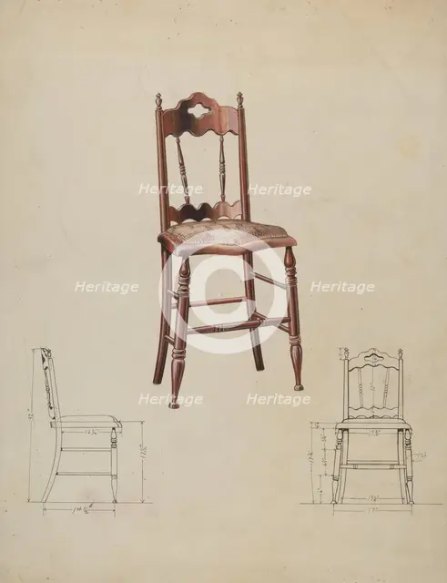Chair, c. 1941. Creator: Wellington Blewett.
