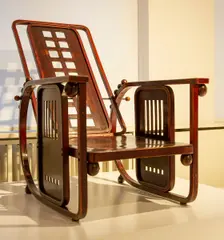 Chair designed by Josef Hoffmann, Sitzmachine 1905, (2018) Creator: Alan John Ainsworth
