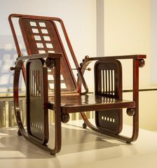 Chair designed by Josef Hoffmann, Sitzmachine 1905, (2018) Creator: Alan John Ainsworth