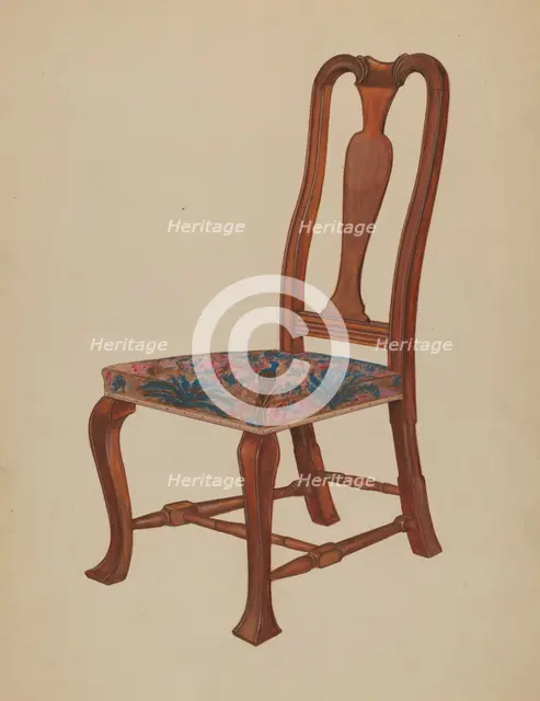 Chair for Bliss House, 1935/1942. Creator: Arthur Johnson.