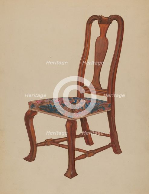 Chair for Bliss House, 1935/1942. Creator: Arthur Johnson.