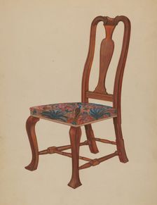Chair for Bliss House, 1935/1942. Creator: Arthur Johnson