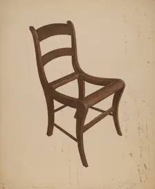 Chair (frame), c. 1940. Creator: George C. Brown