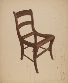 Chair (frame), c. 1940. Creator: George C. Brown