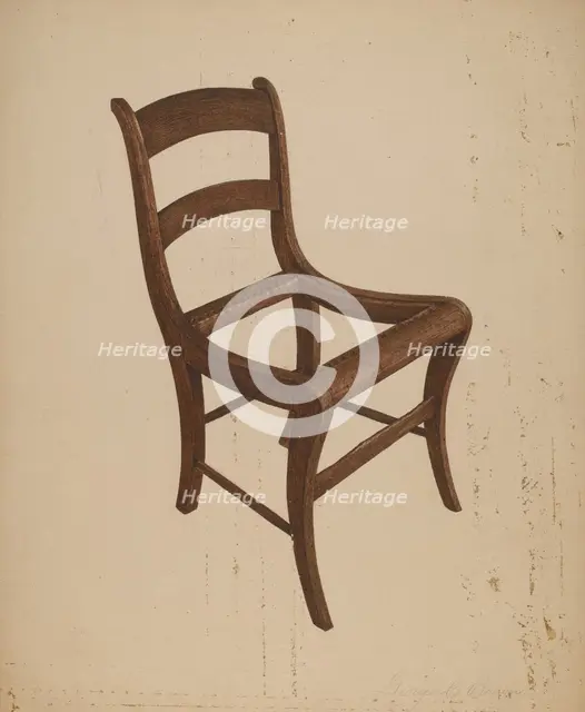 Chair (frame), c. 1940. Creator: George C. Brown.
