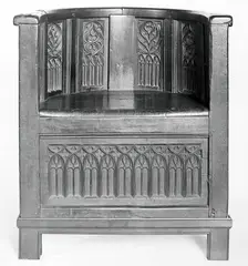 Chair, French, 15th century. Creator: Unknown