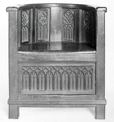 Chair, French, 15th century. Creator: Unknown
