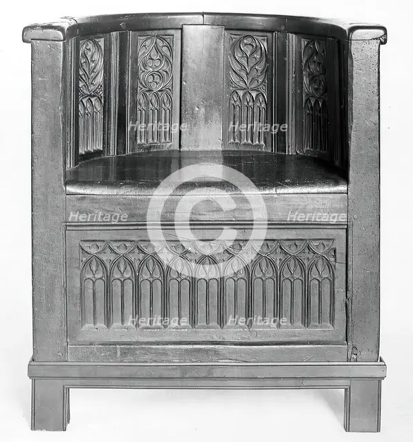 Chair, French, 15th century. Creator: Unknown.