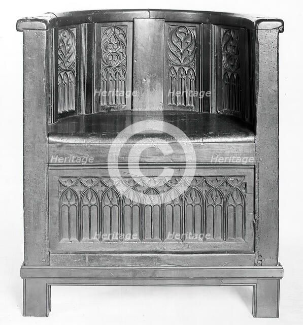 Chair, French, 15th century. Creator: Unknown.