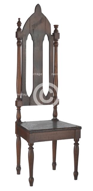 Chair from the Prince Hall Grand Lodge of Massachusetts, late 18th century. Creator: Unknown.