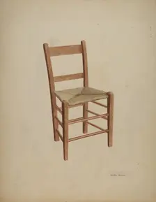 Chair (handmade), c. 1941. Creator: Glenn Wilson