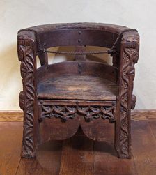 Chair, Italian, 15th century. Creator: Unknown