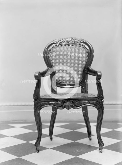 Chair of Abraham Lincoln, (1914). Creator: Harris & Ewing.