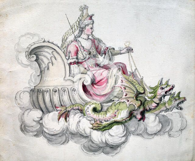 'Chair of Médée', c1675. Artist: Jean Berain