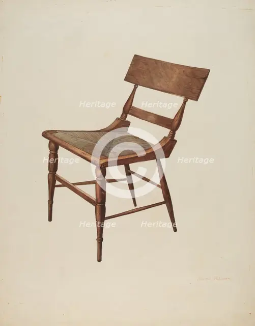 Chair (Samuel Chase), 1935/1942. Creator: James Fisher.