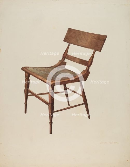 Chair (Samuel Chase), 1935/1942. Creator: James Fisher.