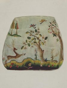 Chair Seat, 1935/1942. Creator: Elizabeth Moutal