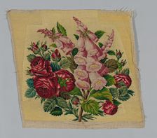 Chair Seat and Back, England, 19th century. Creator: Unknown