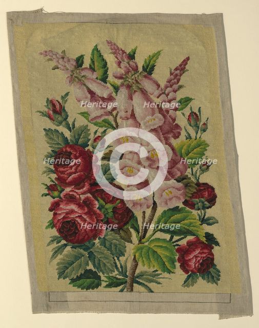 Chair Seat, England, 19th century. Creator: Unknown.