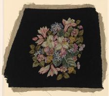 Chair Seat, England, c. 1880. Creator: Unknown