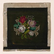 Chair Seat, England, c. 1880. Creator: Unknown