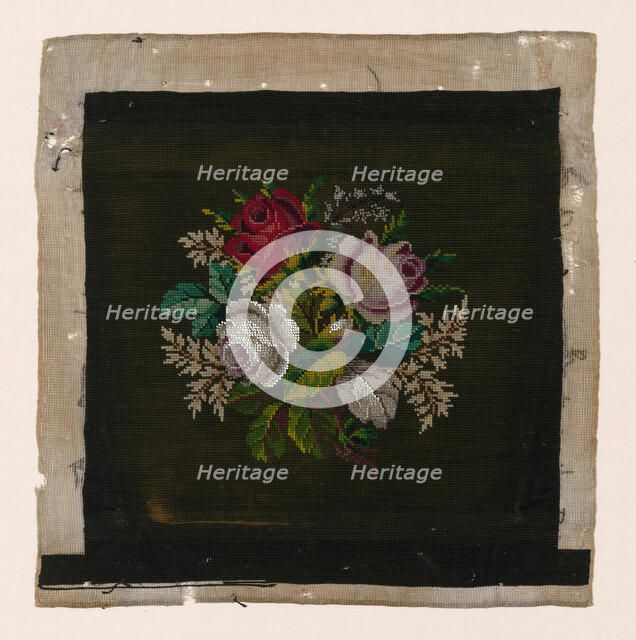 Chair Seat, England, c. 1880. Creator: Unknown.