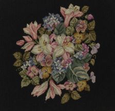 Chair Seat, England, c. 1880. Creator: Unknown