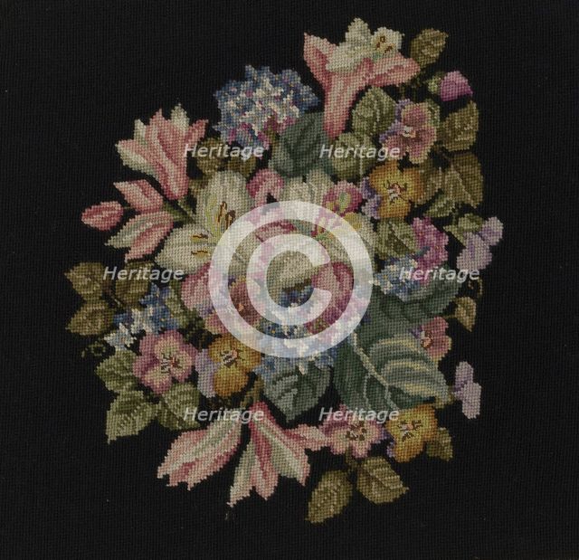Chair Seat, England, c. 1880. Creator: Unknown.