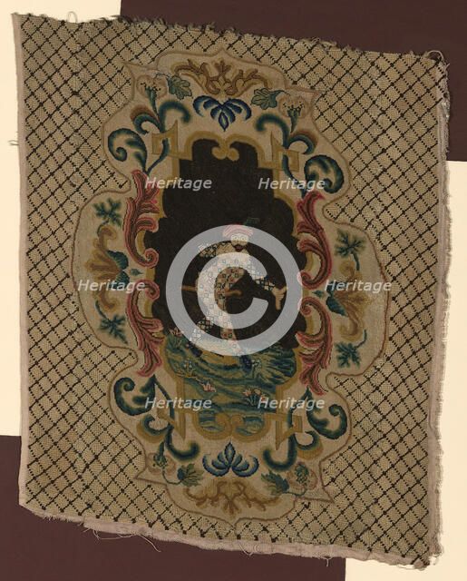 Chair Seat, France, 18th century. Creator: Unknown.