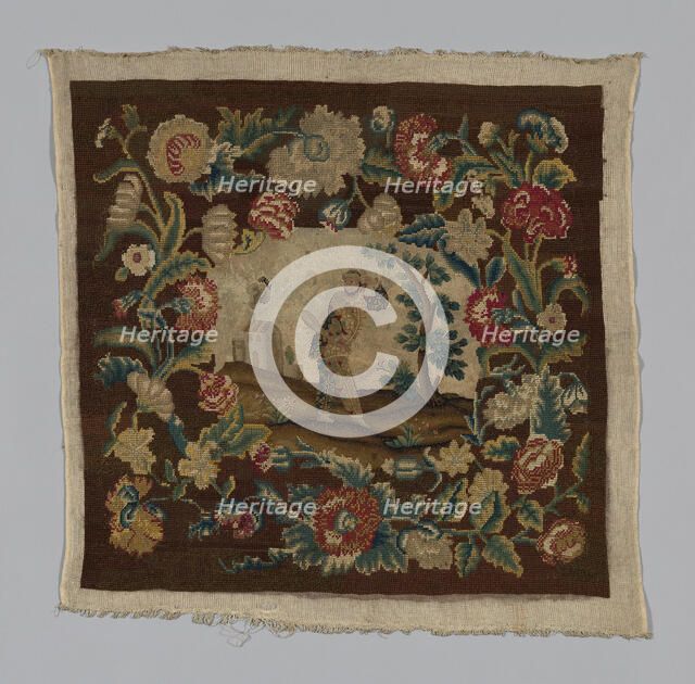 Chair Seat, France, 18th century. Creator: Unknown.