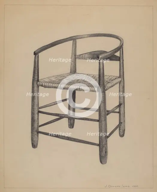 Chair-Round-A-Bout, 1937. Creator: J. Howard Iams.
