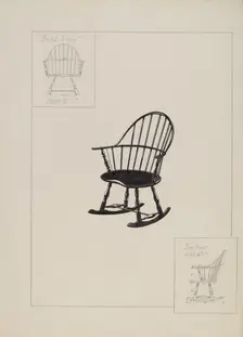 Chair (Windsor), 1935/1942. Creator: Unknown
