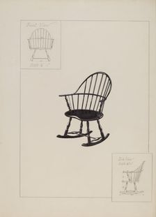 Chair (Windsor), 1935/1942. Creator: Unknown
