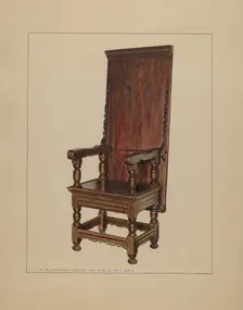 Chair-table, 1937. Creator: M. Rosenshield-von-Paulin