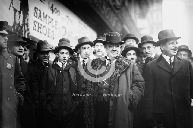 Chairman McCall at subway fire, 1/6/15, 1915. Creator: Bain News Service.