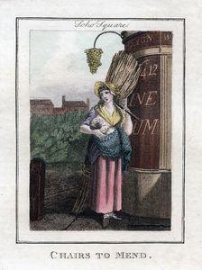 Chairs to Mend Soho Square, London, 1805
