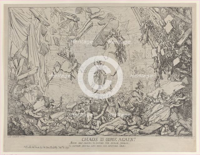 Chaos is Come Again!, February 4, 1791., February 4, 1791. Creator: Thomas Rowlandson.