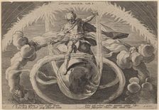 Chaos: The Untangling of Chaos, or the Creation of the Elements, 1589. Creator: Goltzius, Workshop of Hendrick, after Hendrick Gol