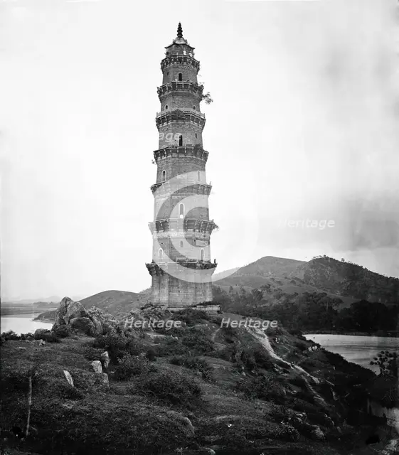 Chaozhou, Guangdong (Kwangtung) province, China: Phoenix pagoda, 1870. Creator: John Thomson.
