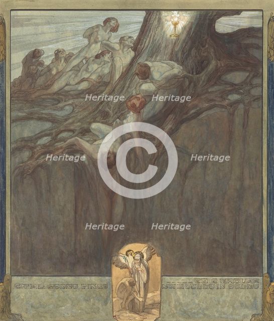 Ch'al Sommo Pince ed e natura Noi di collo in callo. Creator: Bayros, Franz von (1866-1924).